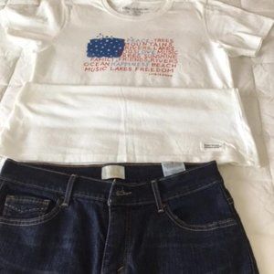 Life is good Tee Medium Levi Capri 12